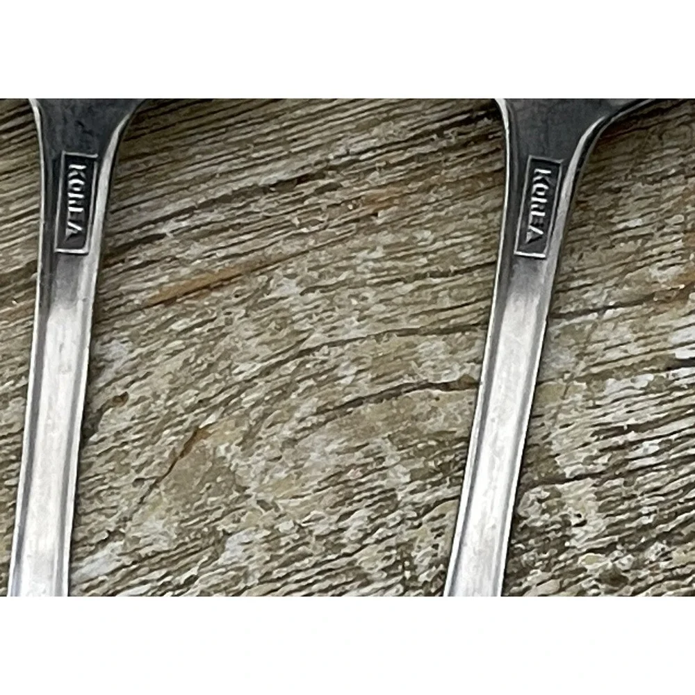 2 Lot Of Imperia Korea Stainless Steel Oval Soup Spoon 7 1/4in. 1 Butter Knife